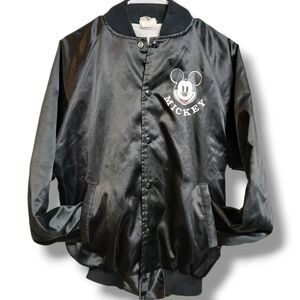 Chalk Line Vintage Mickey Mouse Satin Bomber Jacket